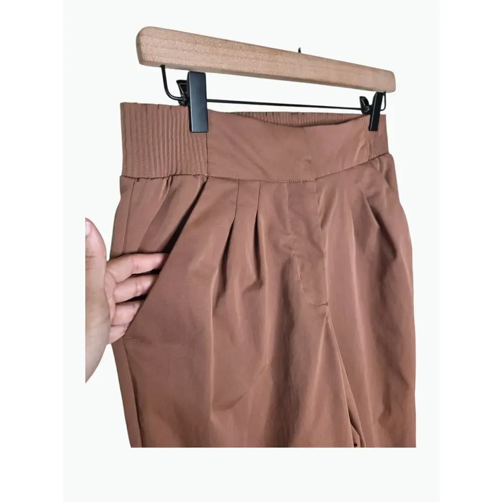 Nike Dri-FIT Tech Pack High Waisted Trousers Tan Brown Women's Small